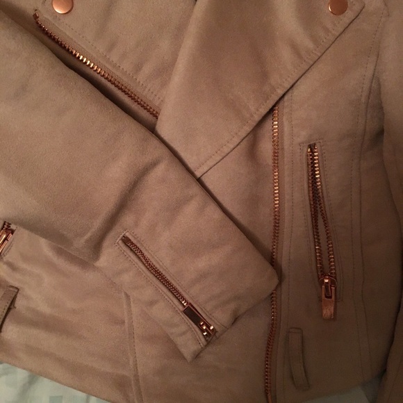 Lauren Conrad Runway collection suede moto jacket - Picture 5 of 5